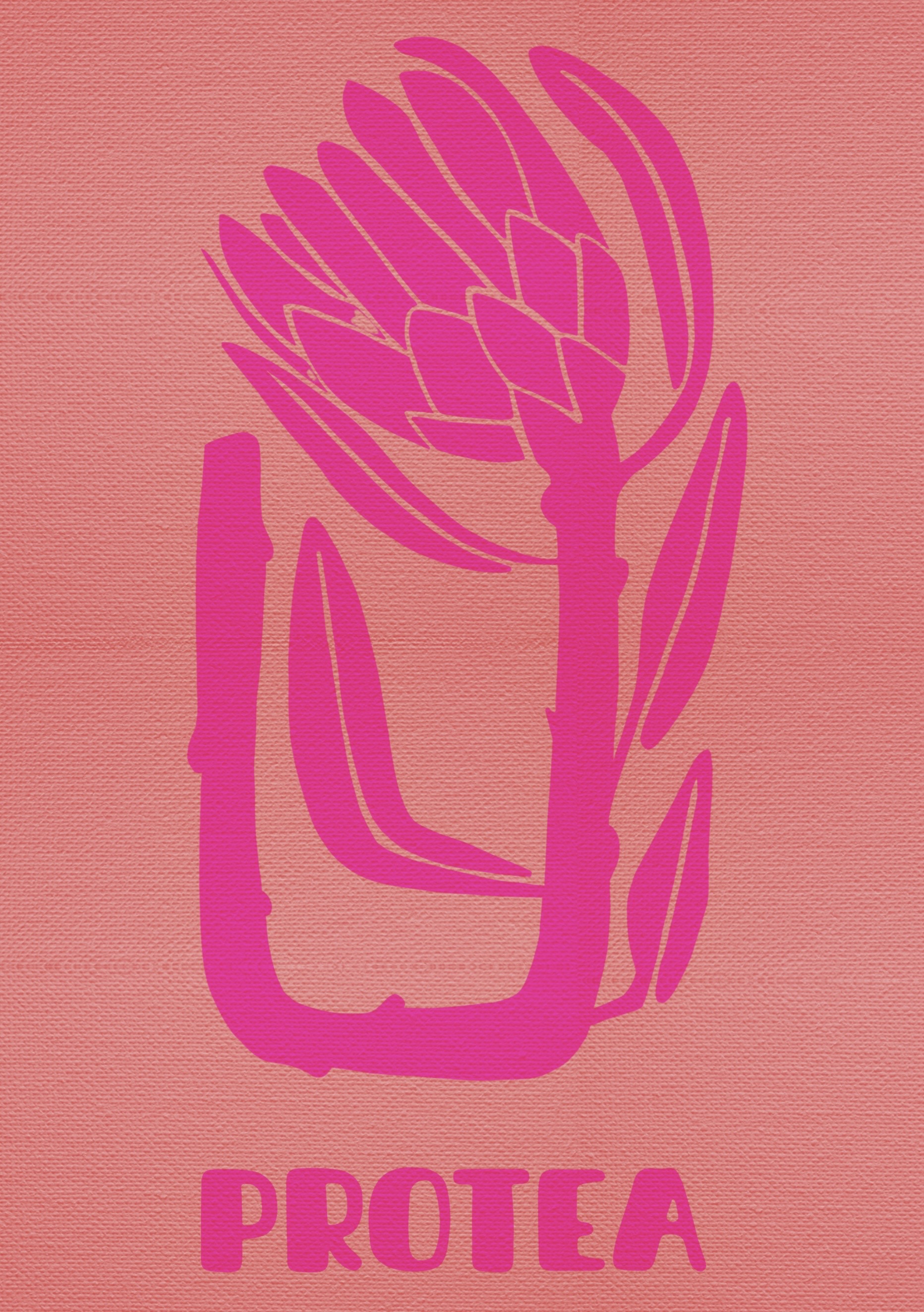 Bouquet d'été — Original Gemälde von Mara, abstrakte Blumen in Pink